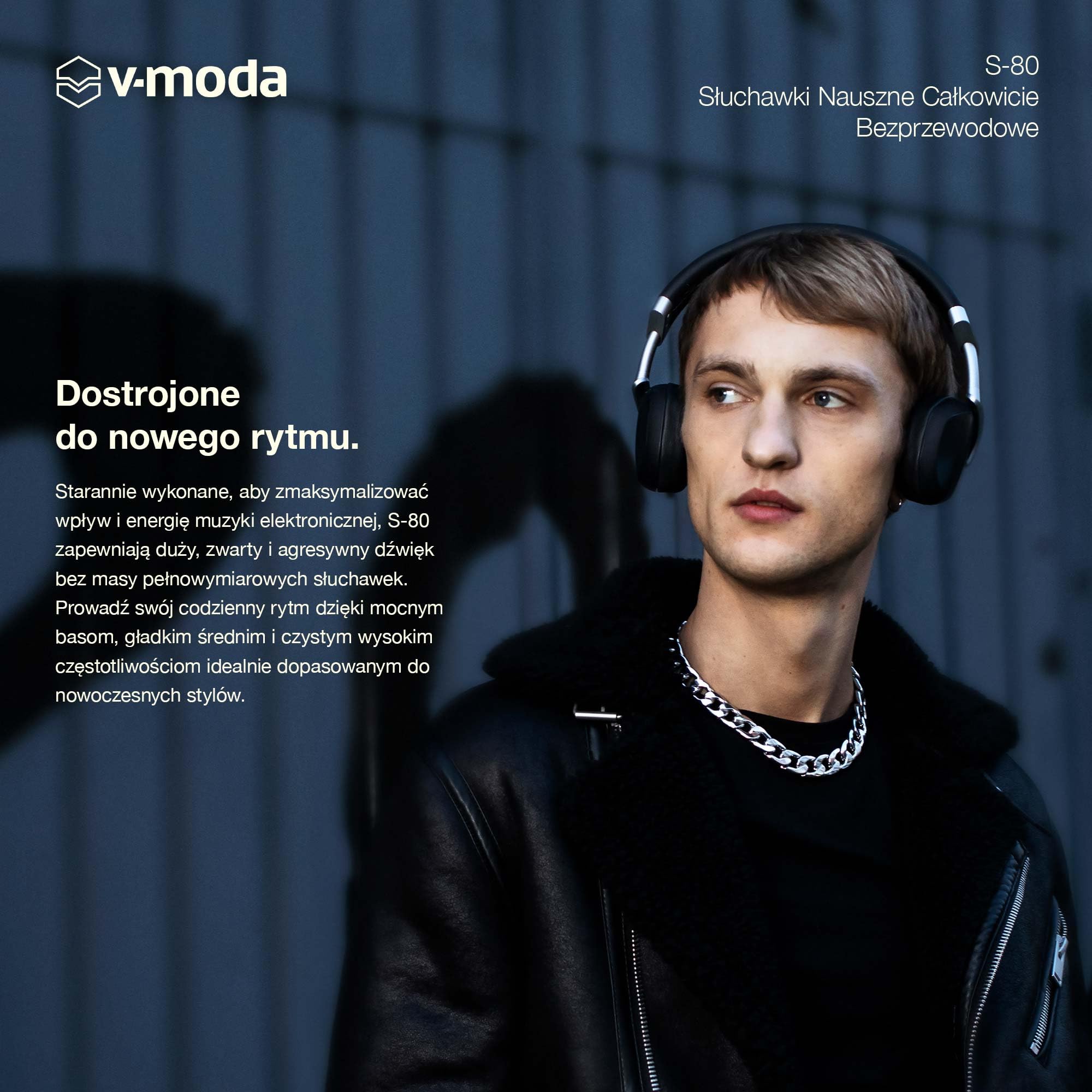 V-MODA S-80 | Słuchawki Nauszne Całkowicie Bezprzewodowe